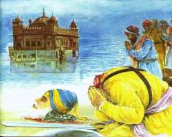 There are many gallantry stories of Gurdwara's past.  One of which was of Baba Deep Singh who fought bravely with Jahan Khan when he invaded Amritsar.